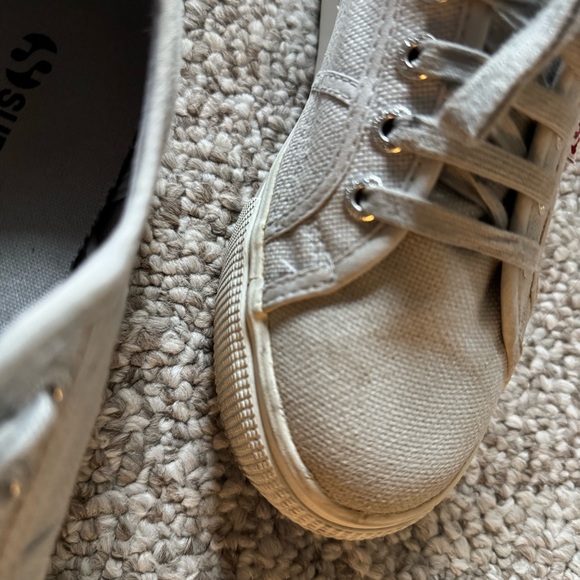 Superga grey platform sneakers size 37/ 7 - Picture 5 of 8
